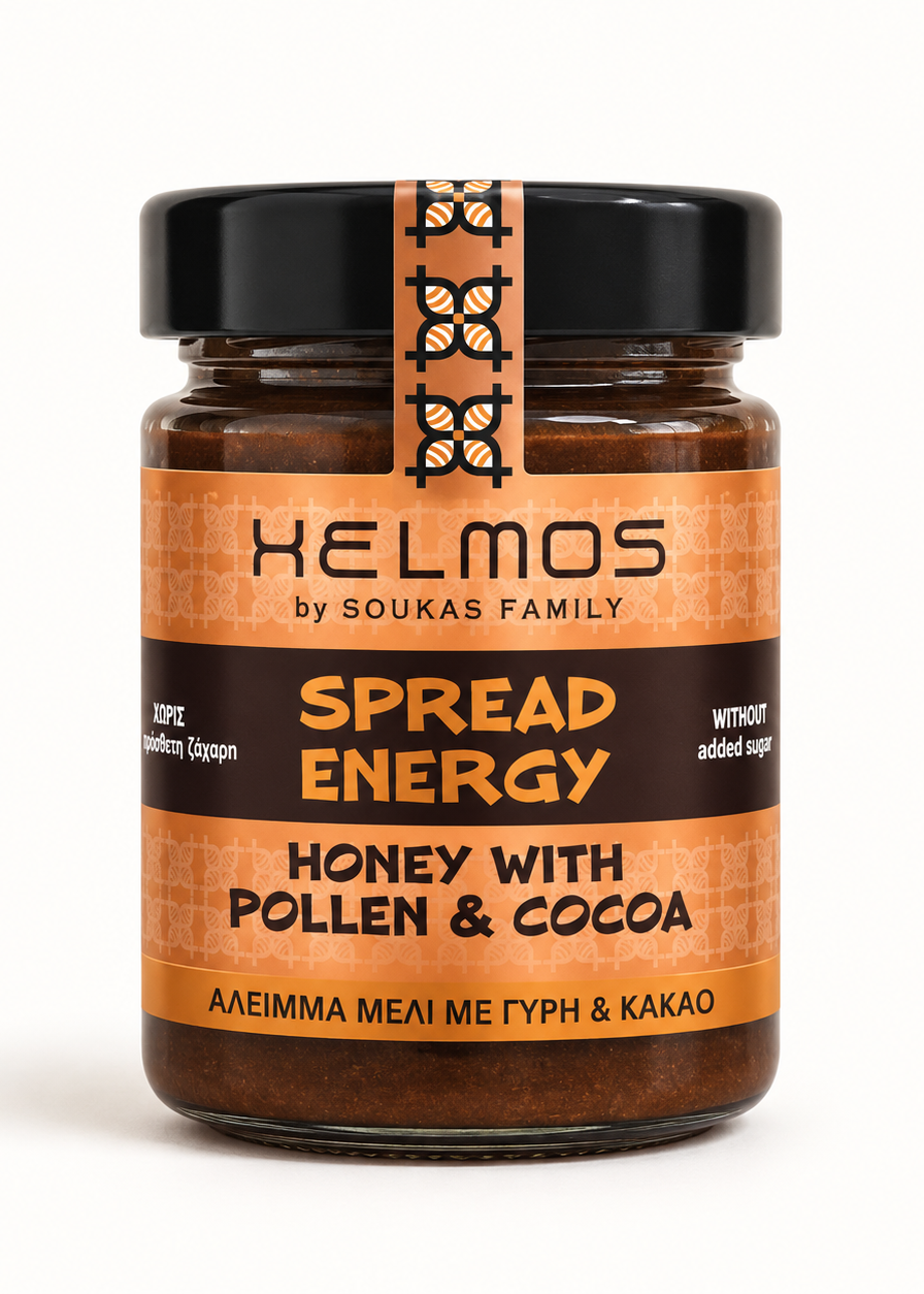 Honung med bipollen och kakao 420 g – Helmos