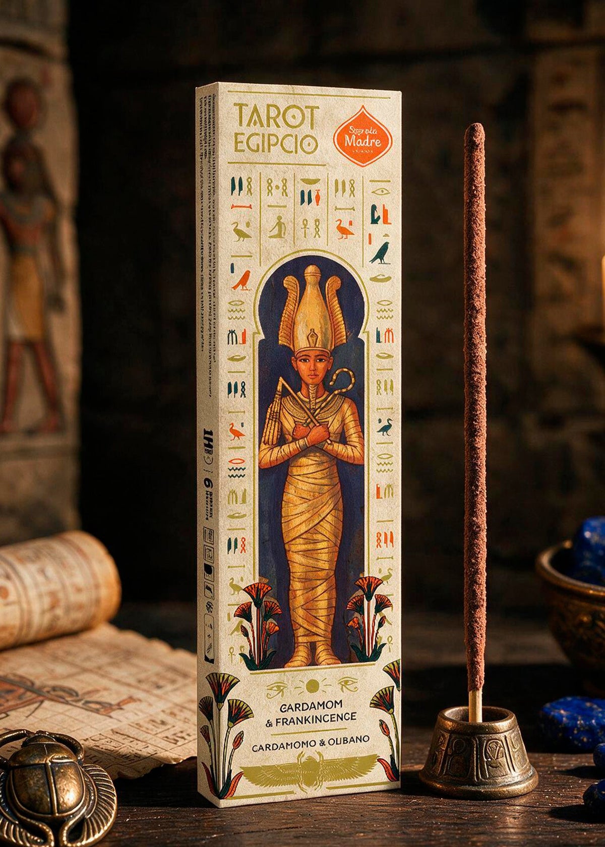 Rökelse Egyptian Tarot Kardemumma & Rökelse – Krydda & Frankincense