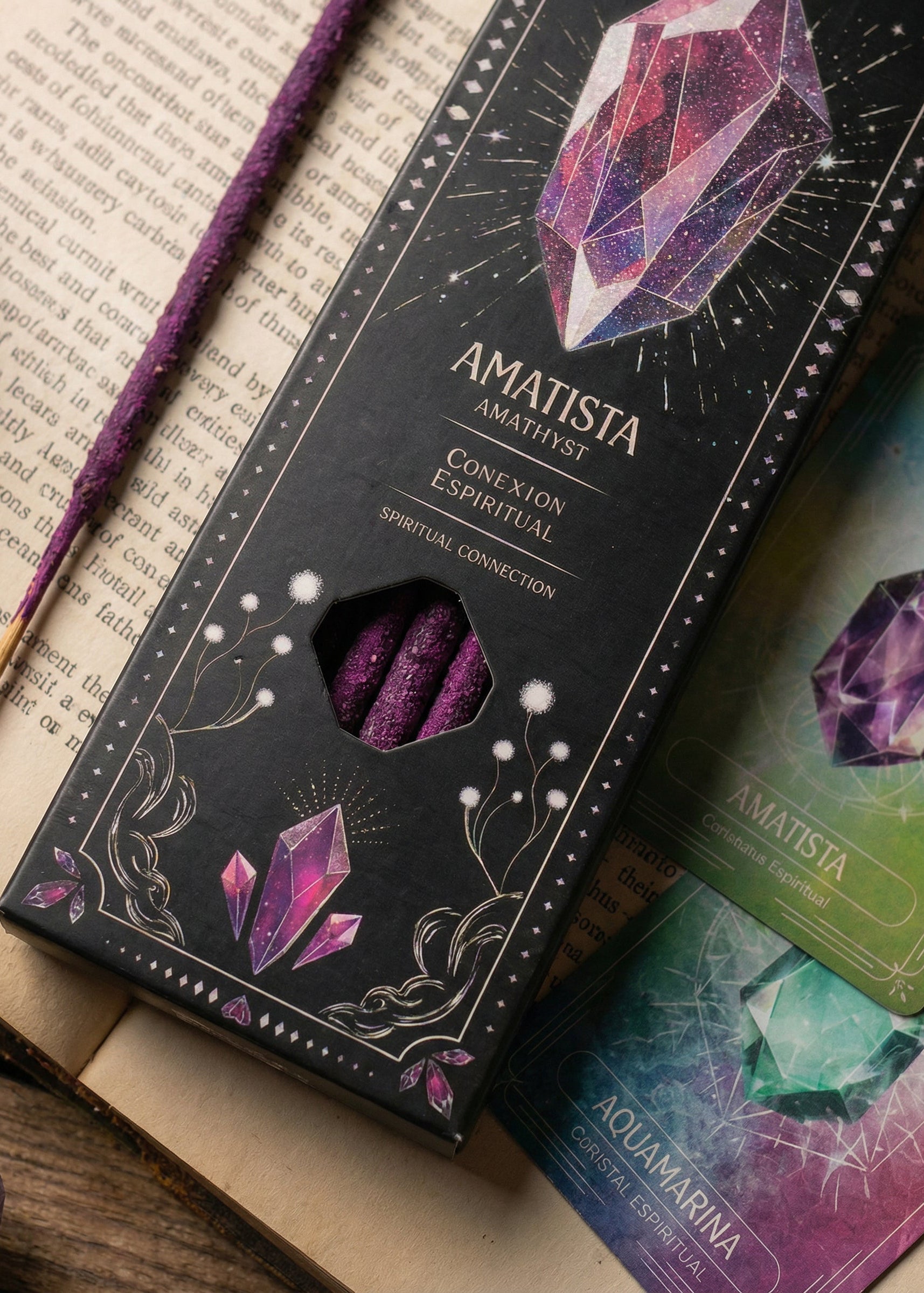 Tarot Gemas Rökelse – Ametist | Andlig Klarhet & Skydd