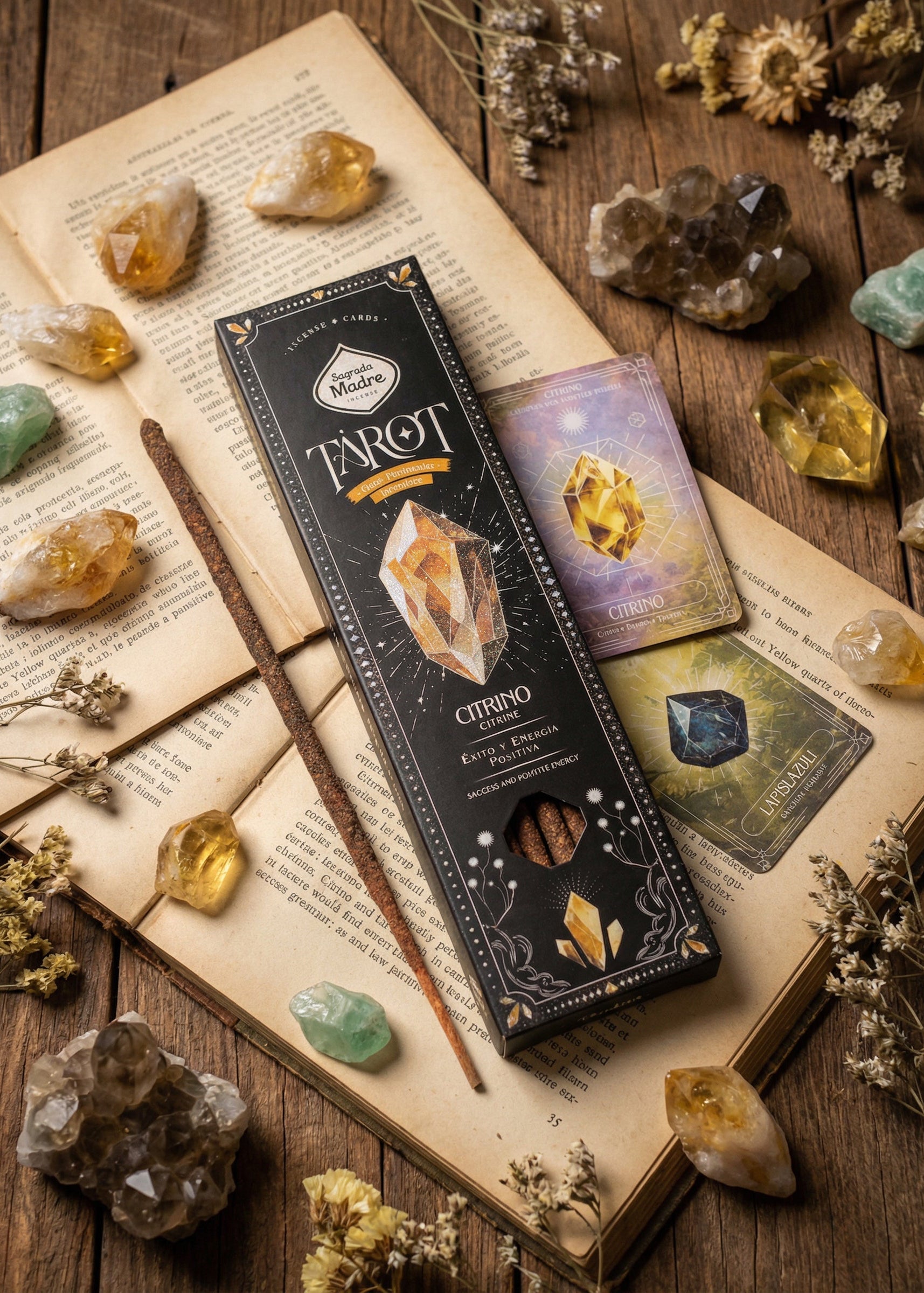 Tarot Gemas Rökelse – Citrin | Framgång & Positiv Energi