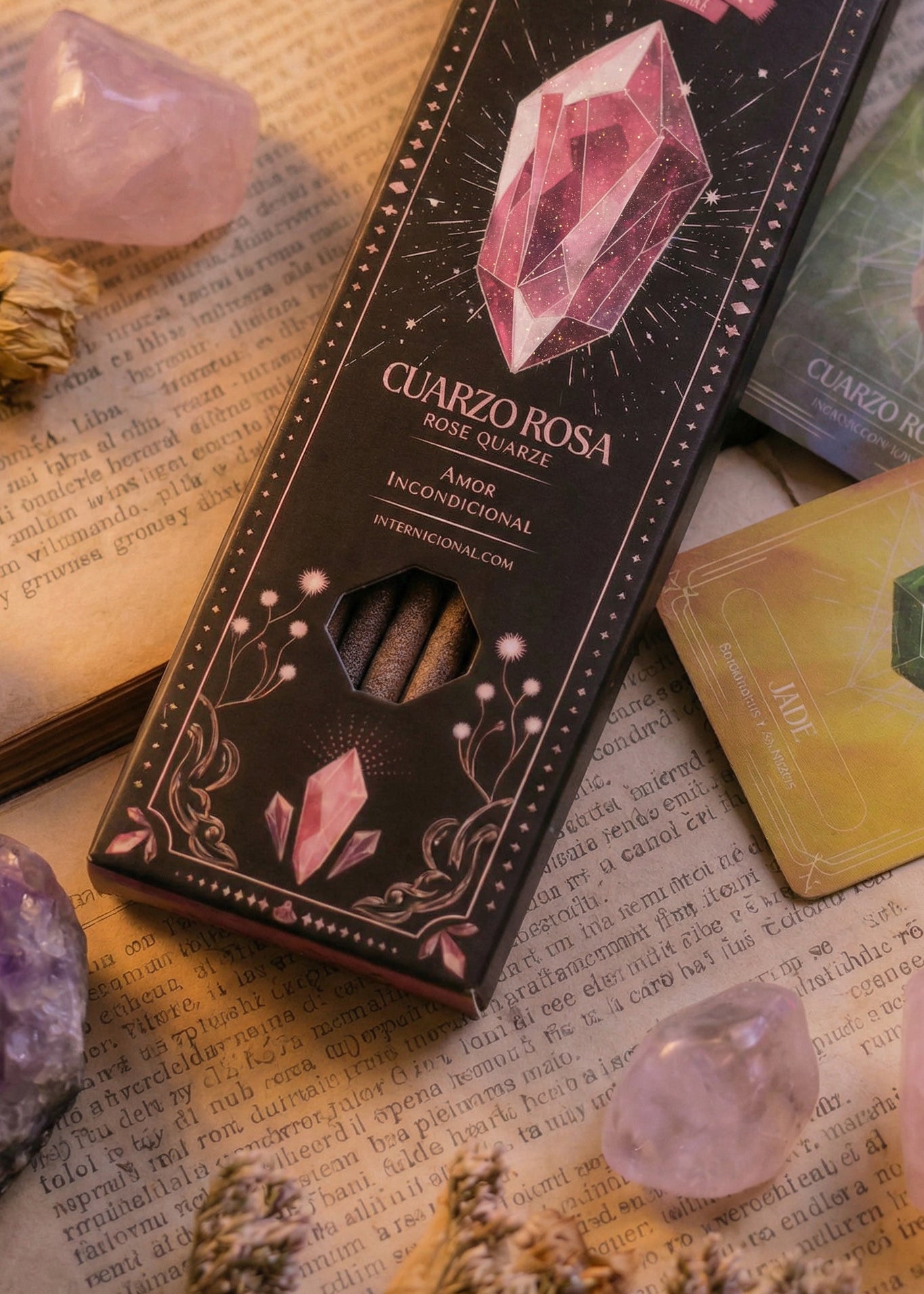 Tarot Gemas Rökelse – Rosenkvarts | Villkorslös Kärlek & Emotionell Läkning