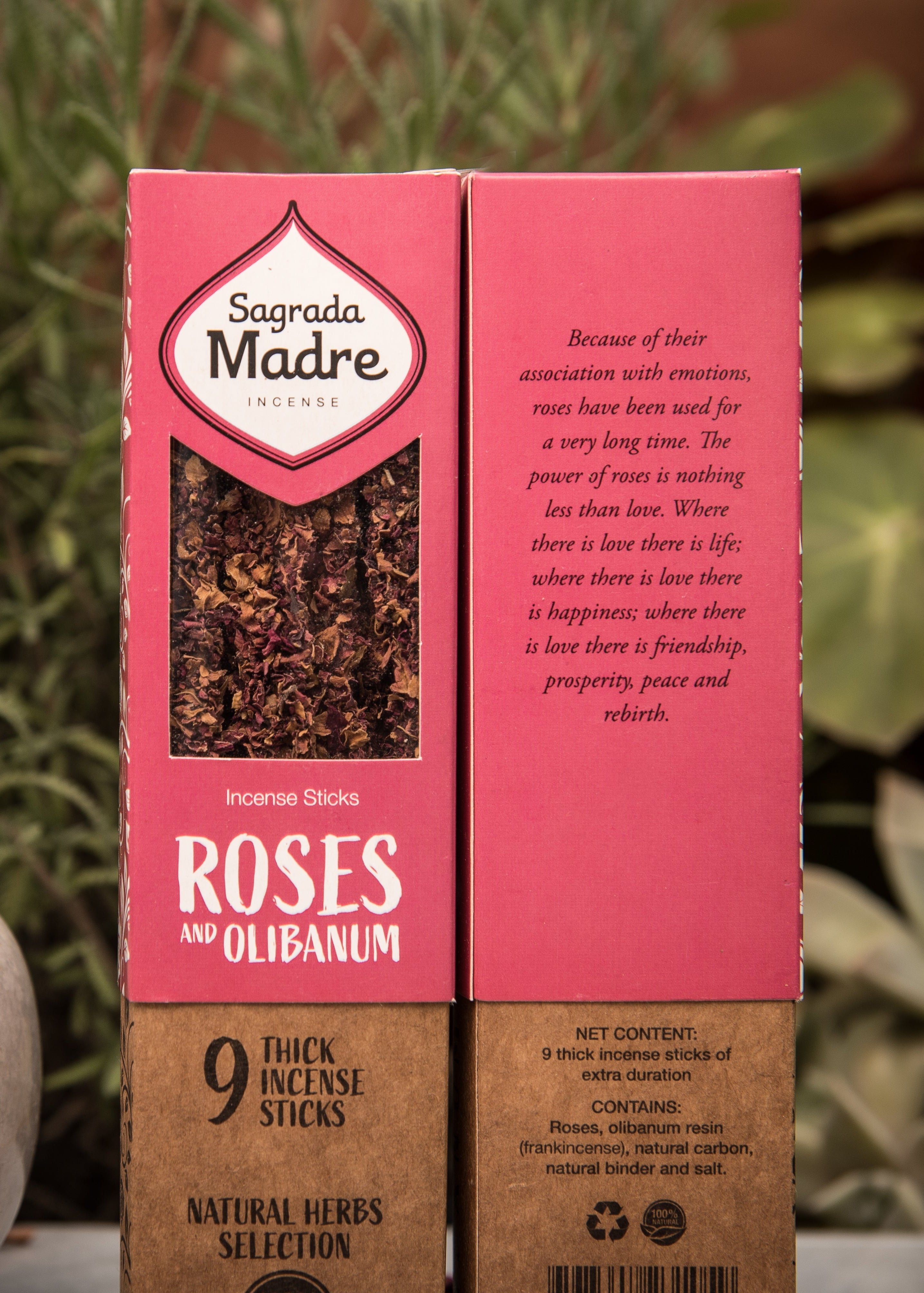 Rosor & Frankincense rökelse