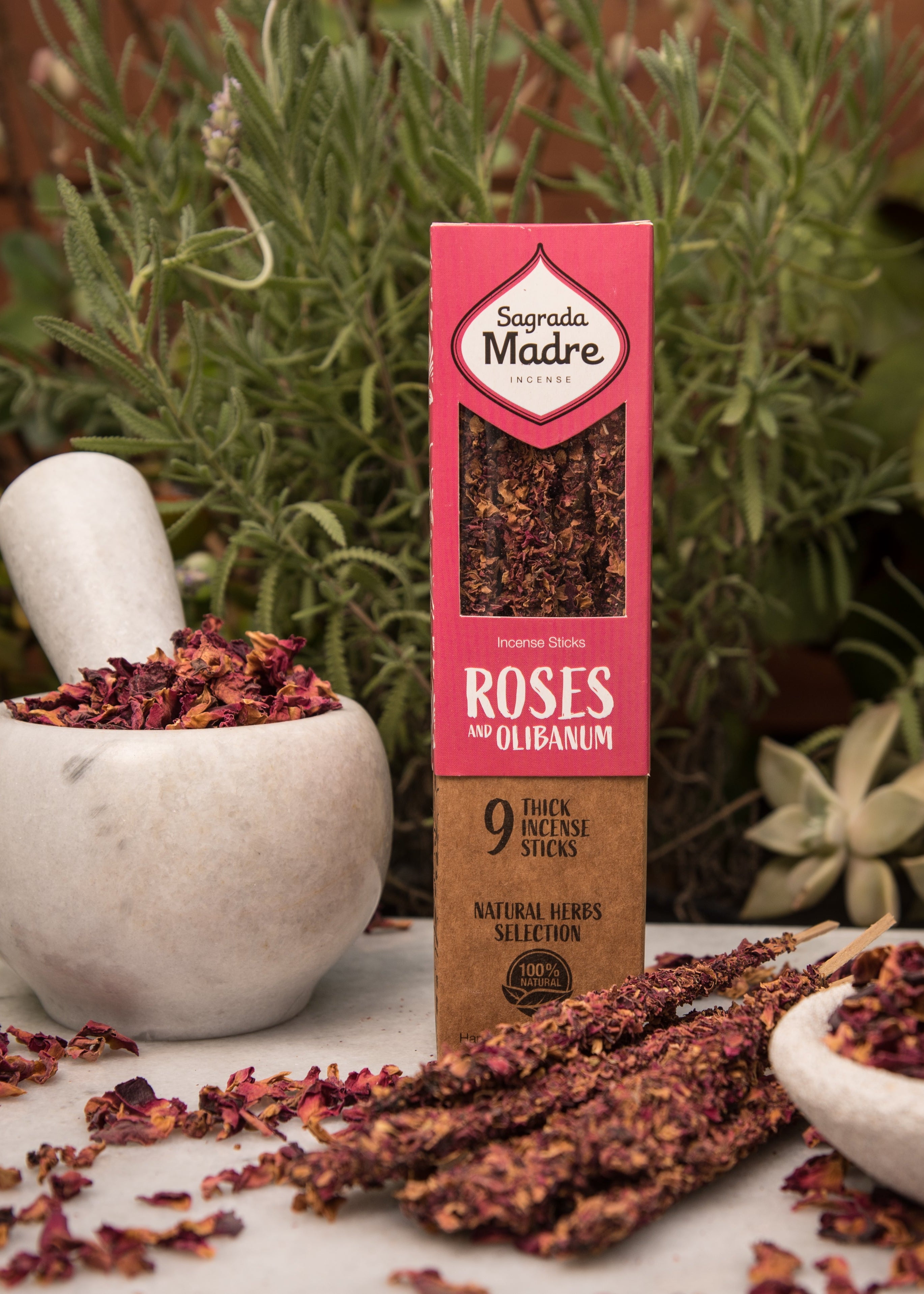 Rosor & Frankincense rökelse