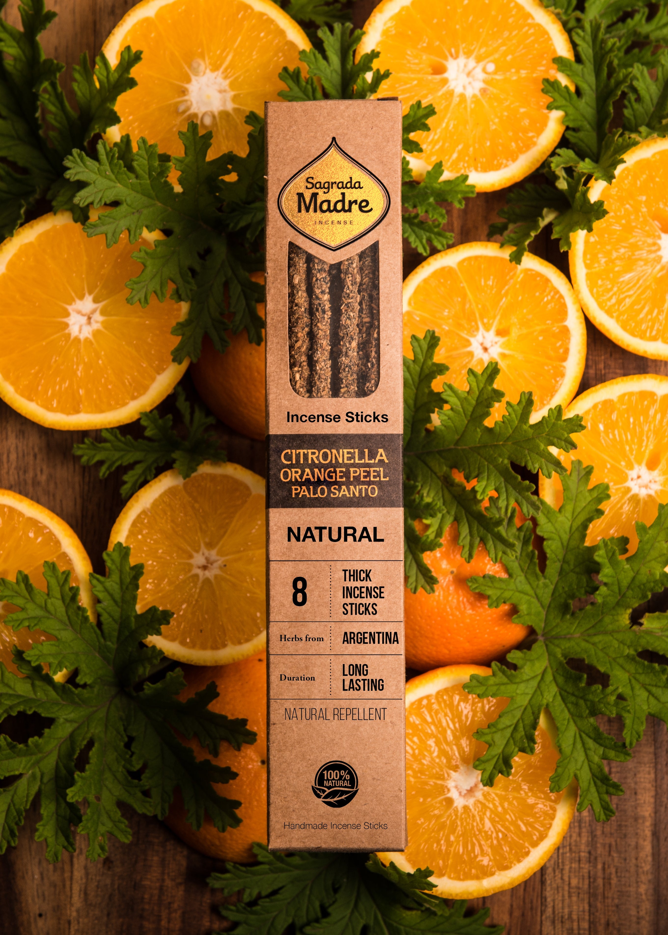 Citronella, Apelsin & Palo Santo rökelse