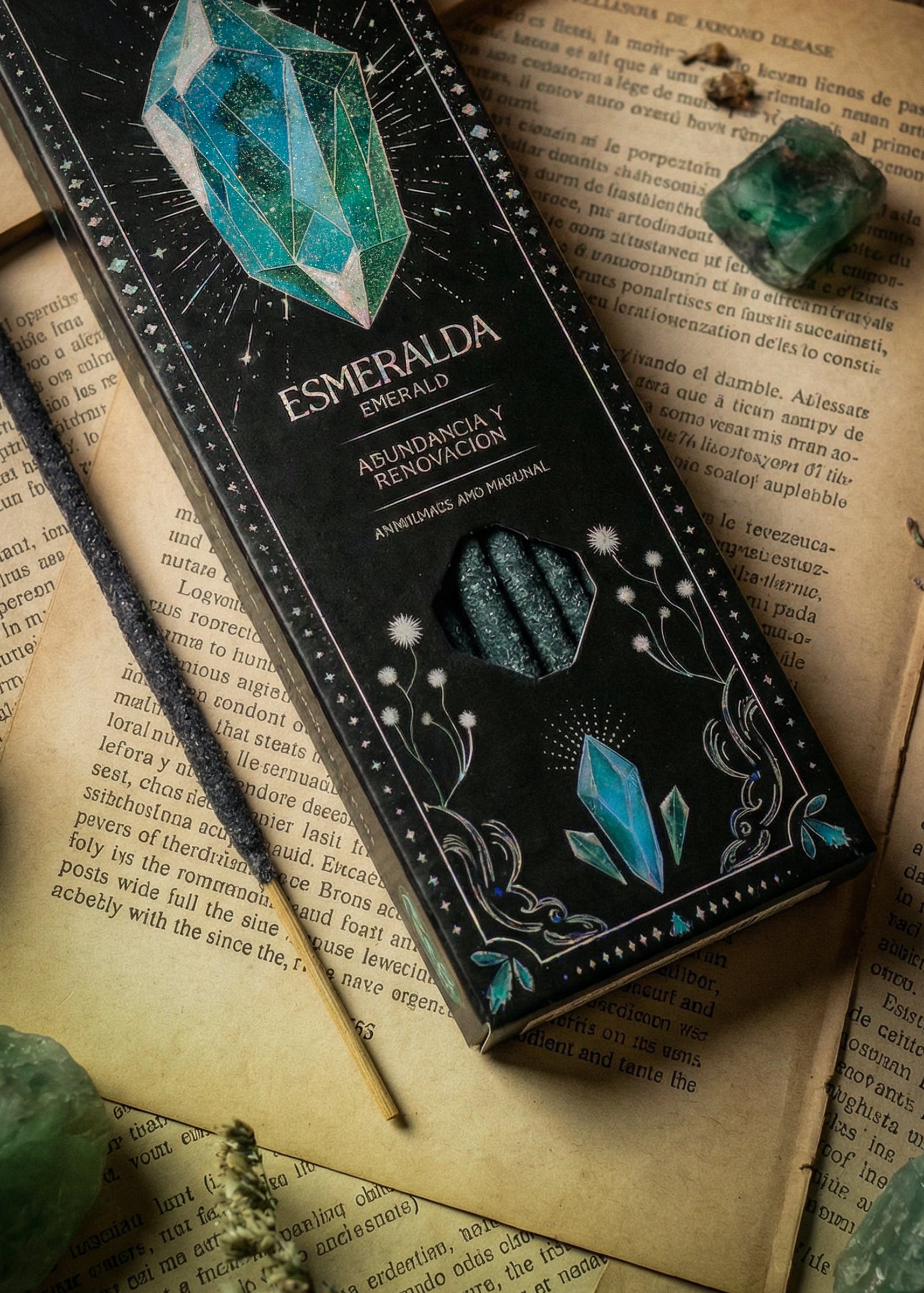 Tarot Gemas Rökelse – Smaragd | Överflöd & Förnyelse