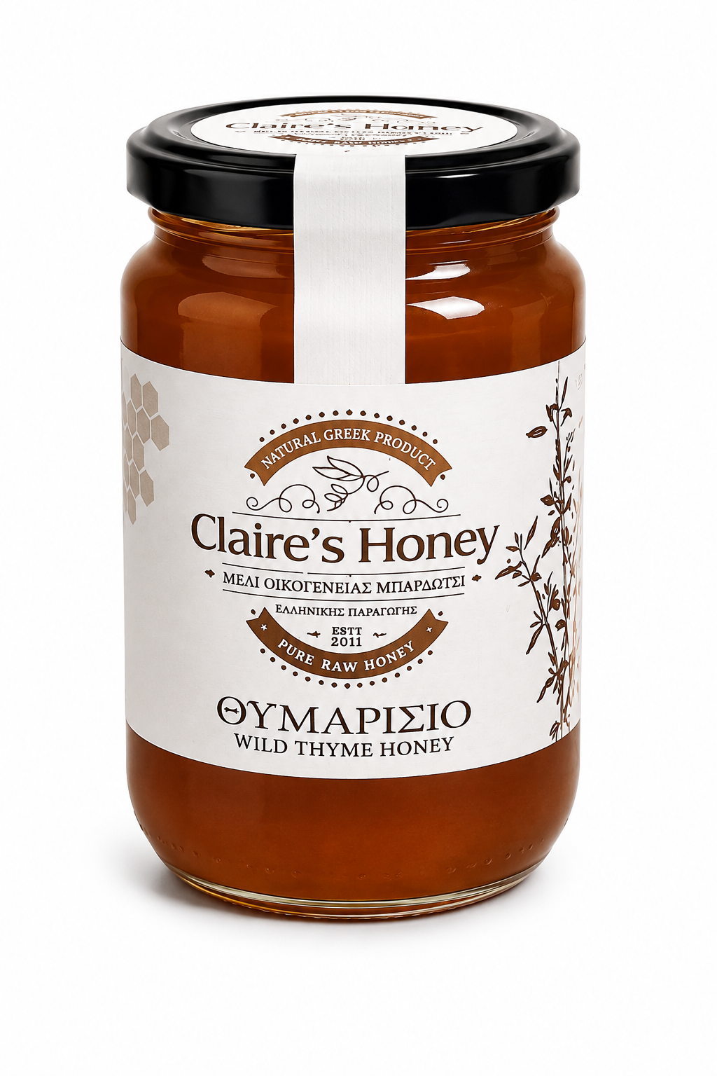 Grekisk Vild Timjanhonung – Claire’s Honey | 470 g