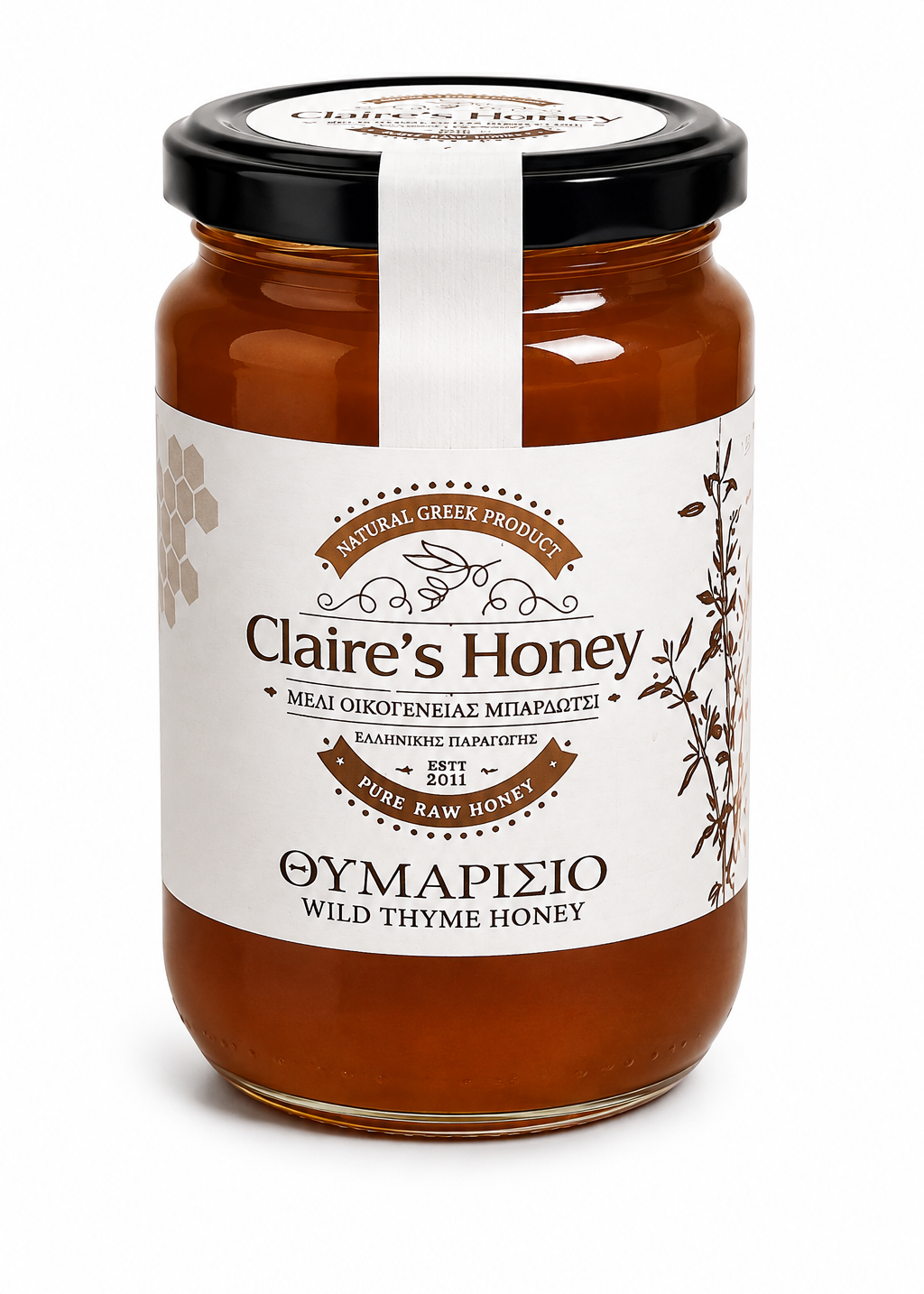 Grekisk Vild Timjanhonung – Claire’s Honey | 470 g