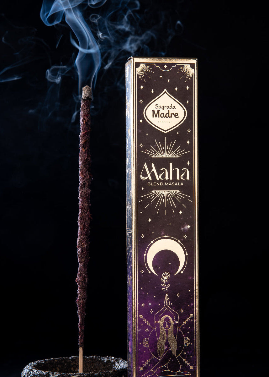 Maha Masala Blend Rökelse – Liljer & Rosor | Sagrada Madre