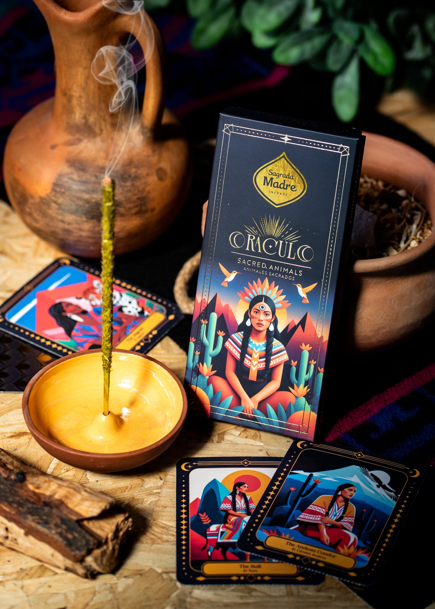 Oracle Sacred Animals Rökelse – Jasmin, Ros & Citron | Sagrada Madre