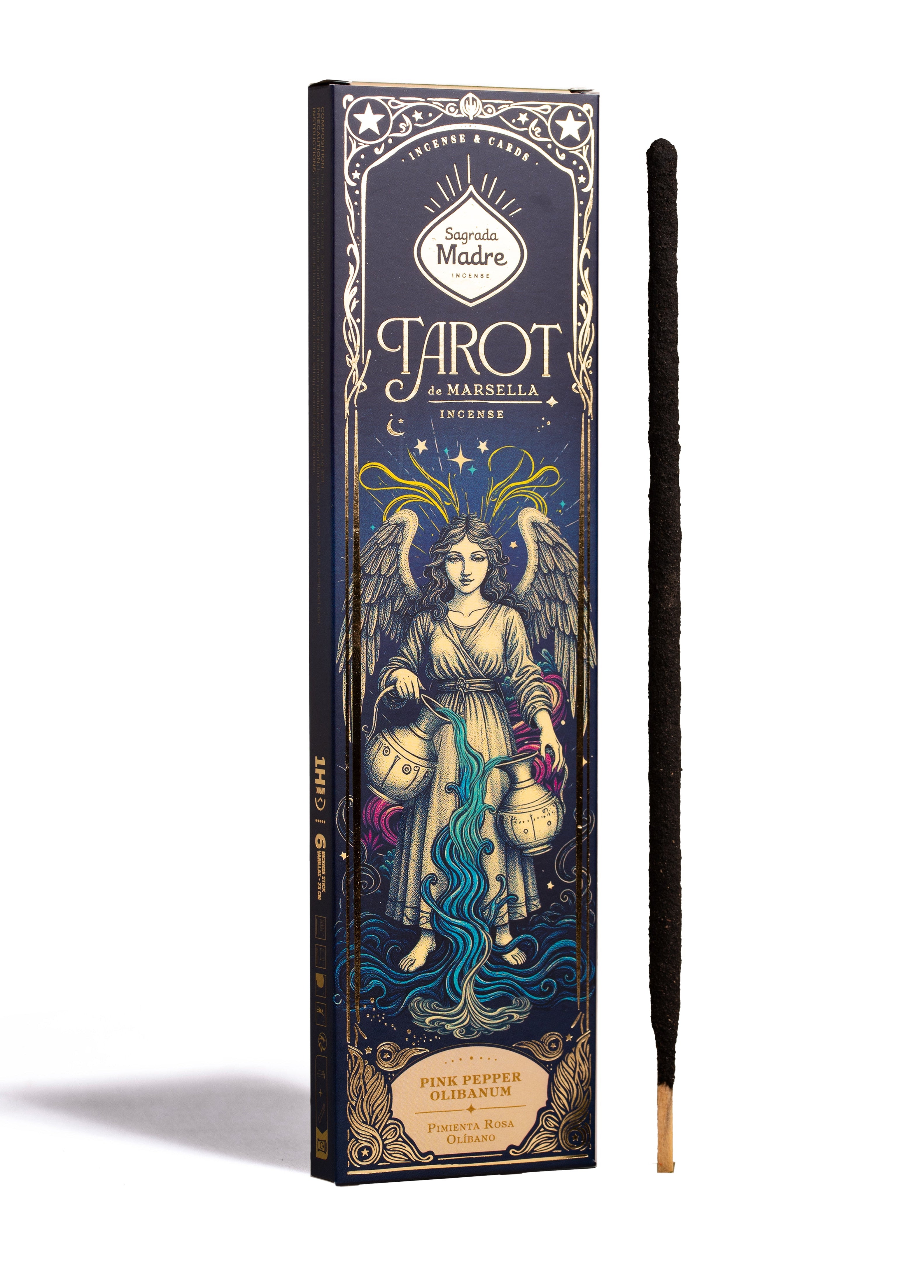Pink Pepper & Olibanum Rökelse – Tarot de Marsella | Sagrada Madre