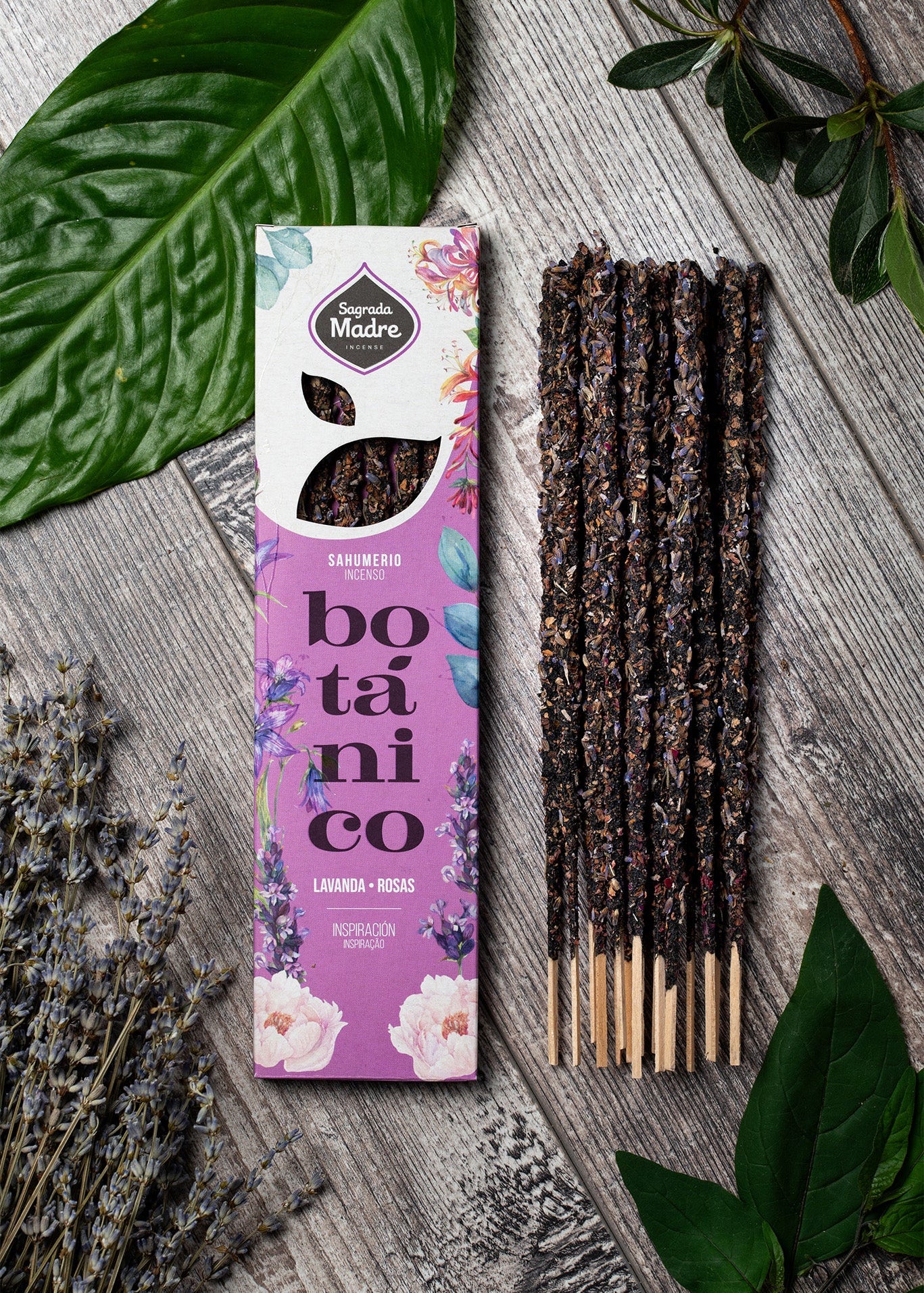 BOTÁNICO Rökelse – Lavendel & Rosor | Sagrada Madre