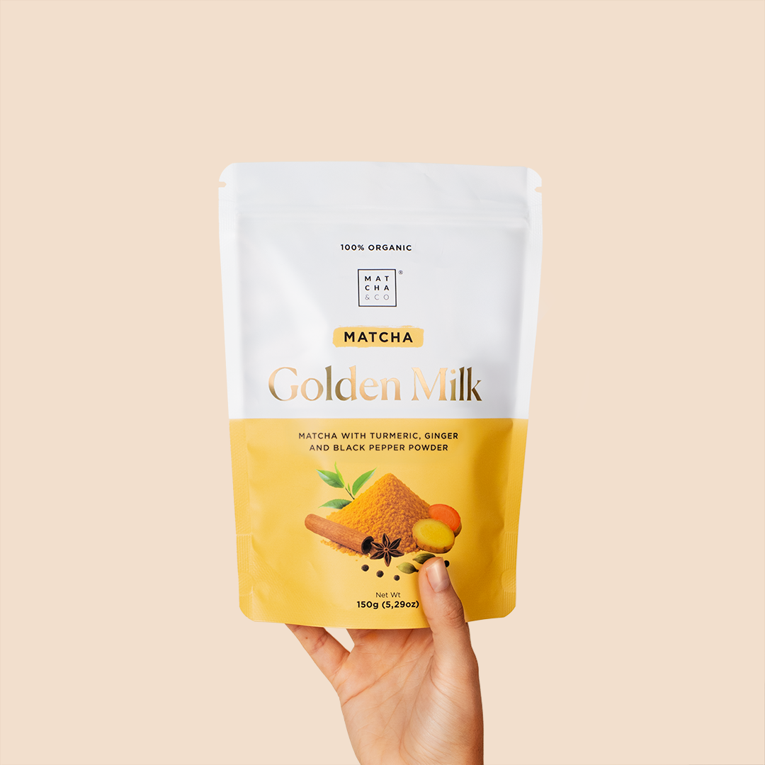 Matcha Gyllene Mjölk med Gurkmeja & Ingefära – KM Cellar