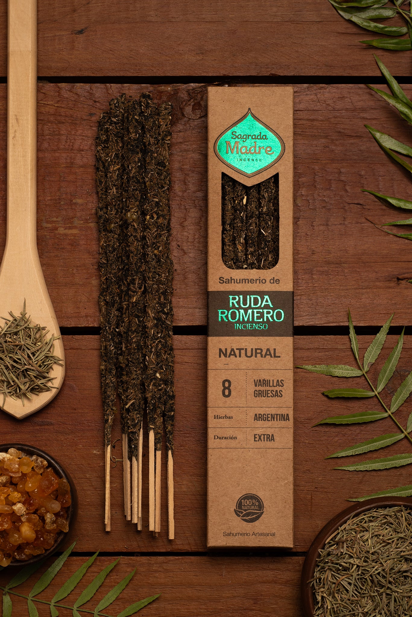 Rosmarin, Vinruta & Frankincense rökelse