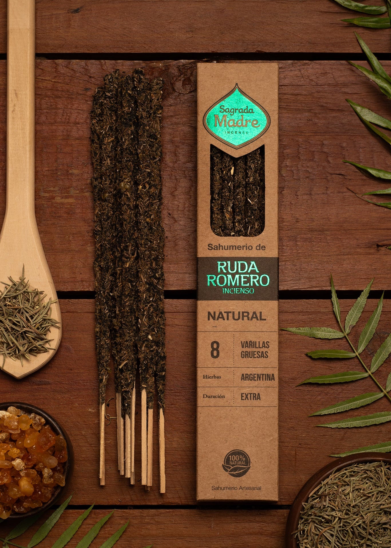 Rosmarin, Vinruta & Frankincense rökelse