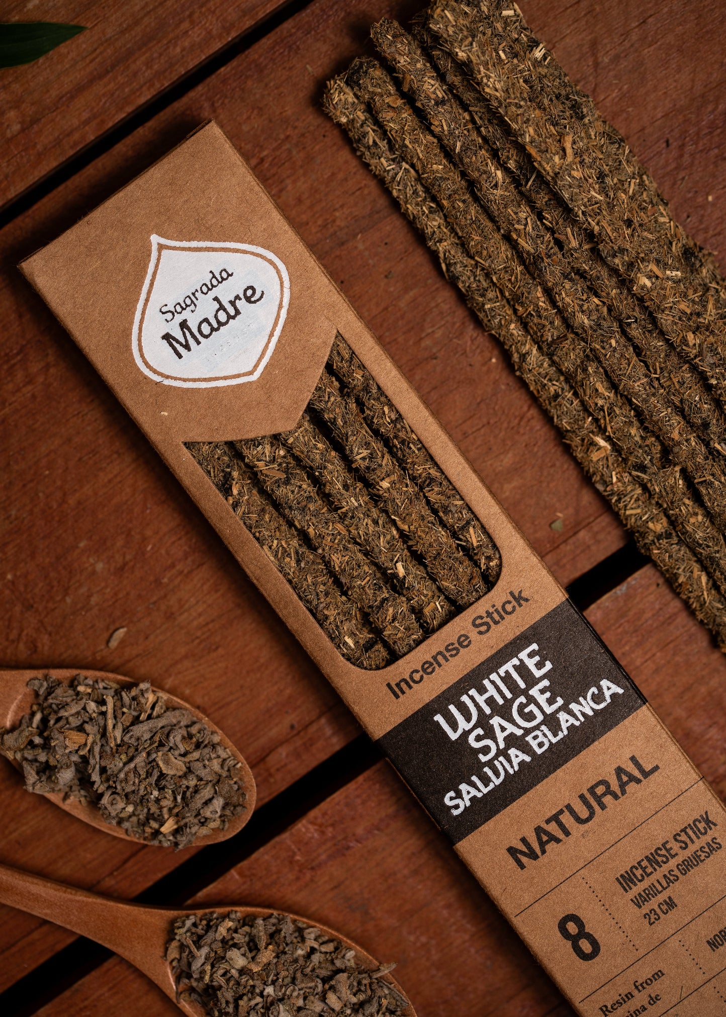 Naturlig Vit Salvia-rökelse