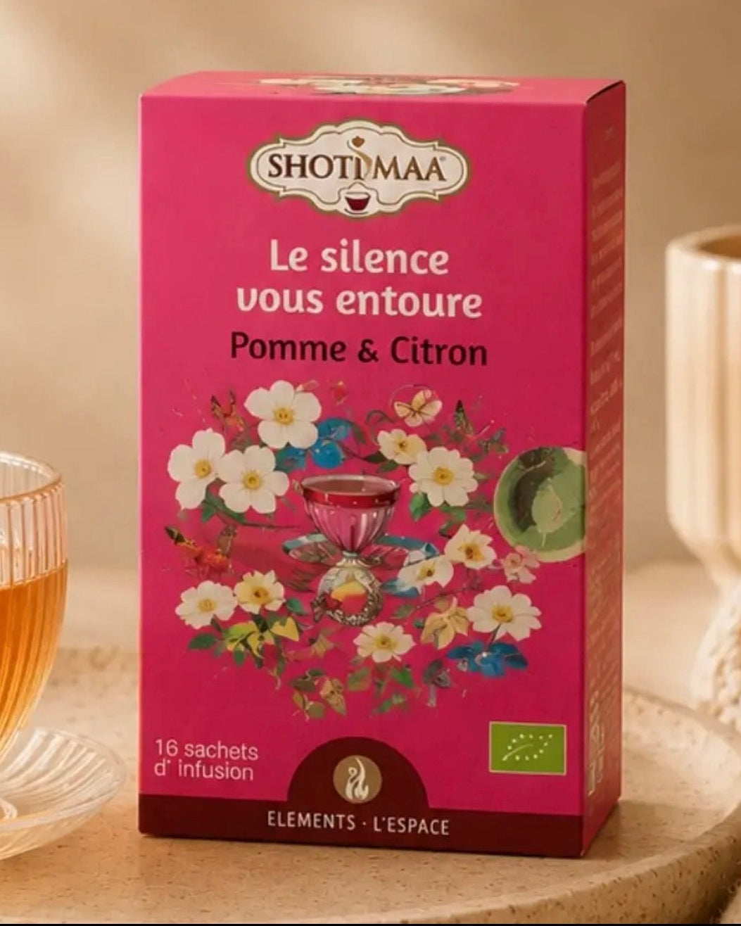 SILENCE SURROUNDS YOU Ekologiskt Örtte – Äpple, Citrongräs & Hibiskus | Shotimaa