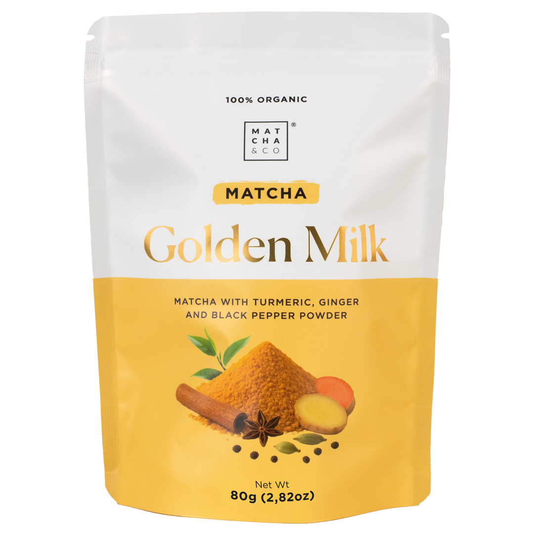 Matcha Gyllene Mjölk med Gurkmeja & Ingefära – KM Cellar