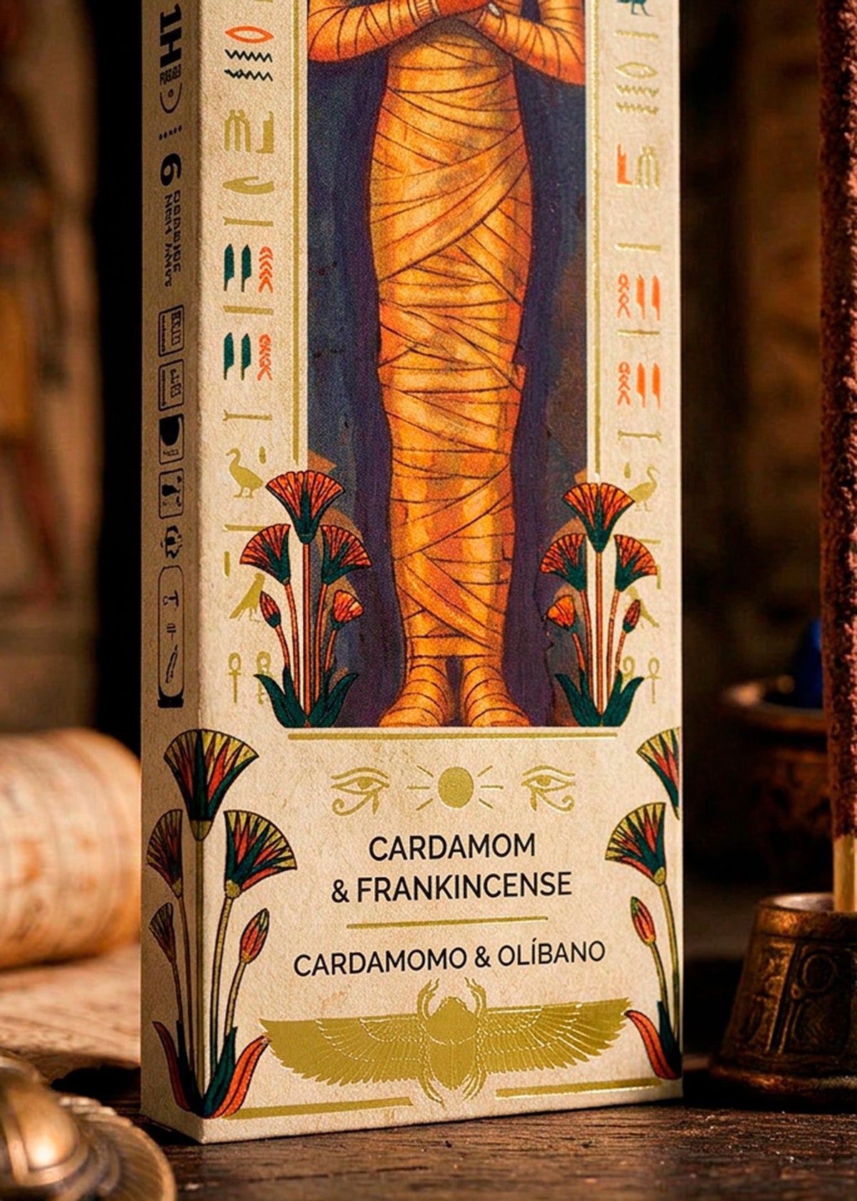 Rökelse Egyptian Tarot Kardemumma & Rökelse – Krydda & Frankincense