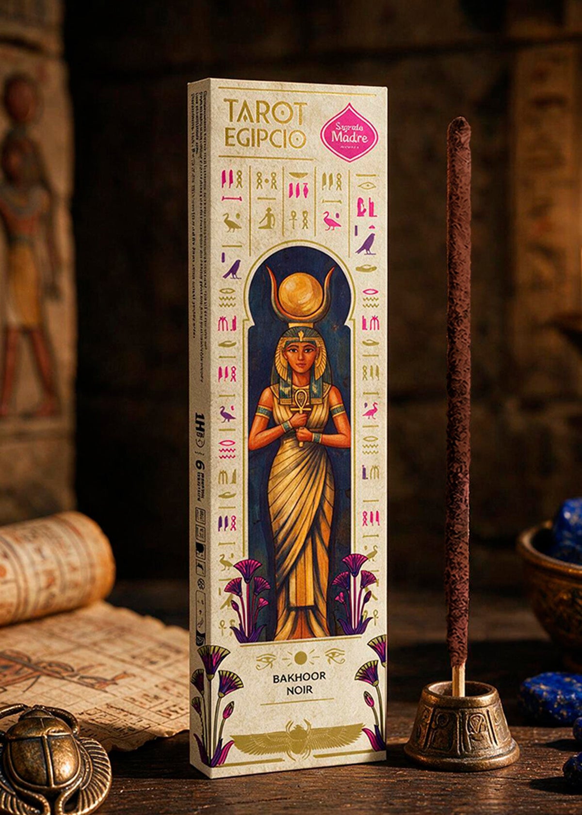 Rökelse Egyptian Tarot Bakhoor Noir – Hartser, Rökelse & Blommor