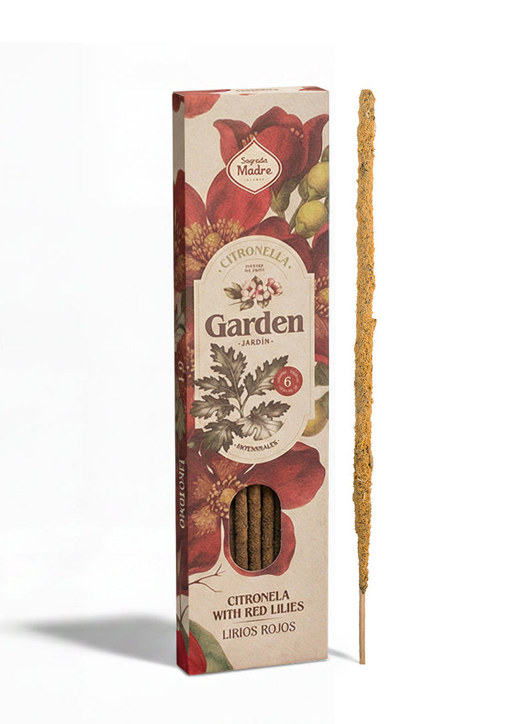Citronela con Lirios Rojos Rökelse – Garden | Sagrada Madre