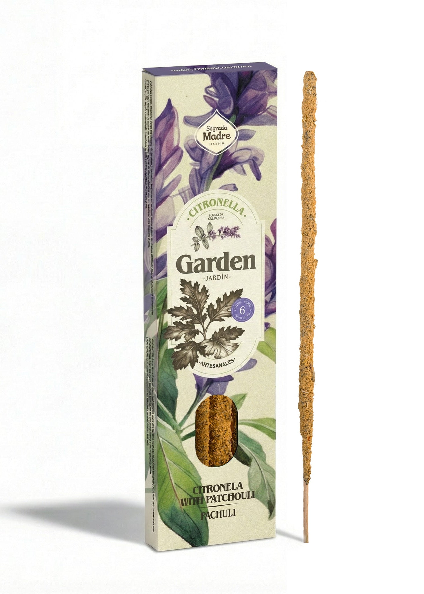 Citronela con Pachulí Rökelse – Garden | Sagrada Madre