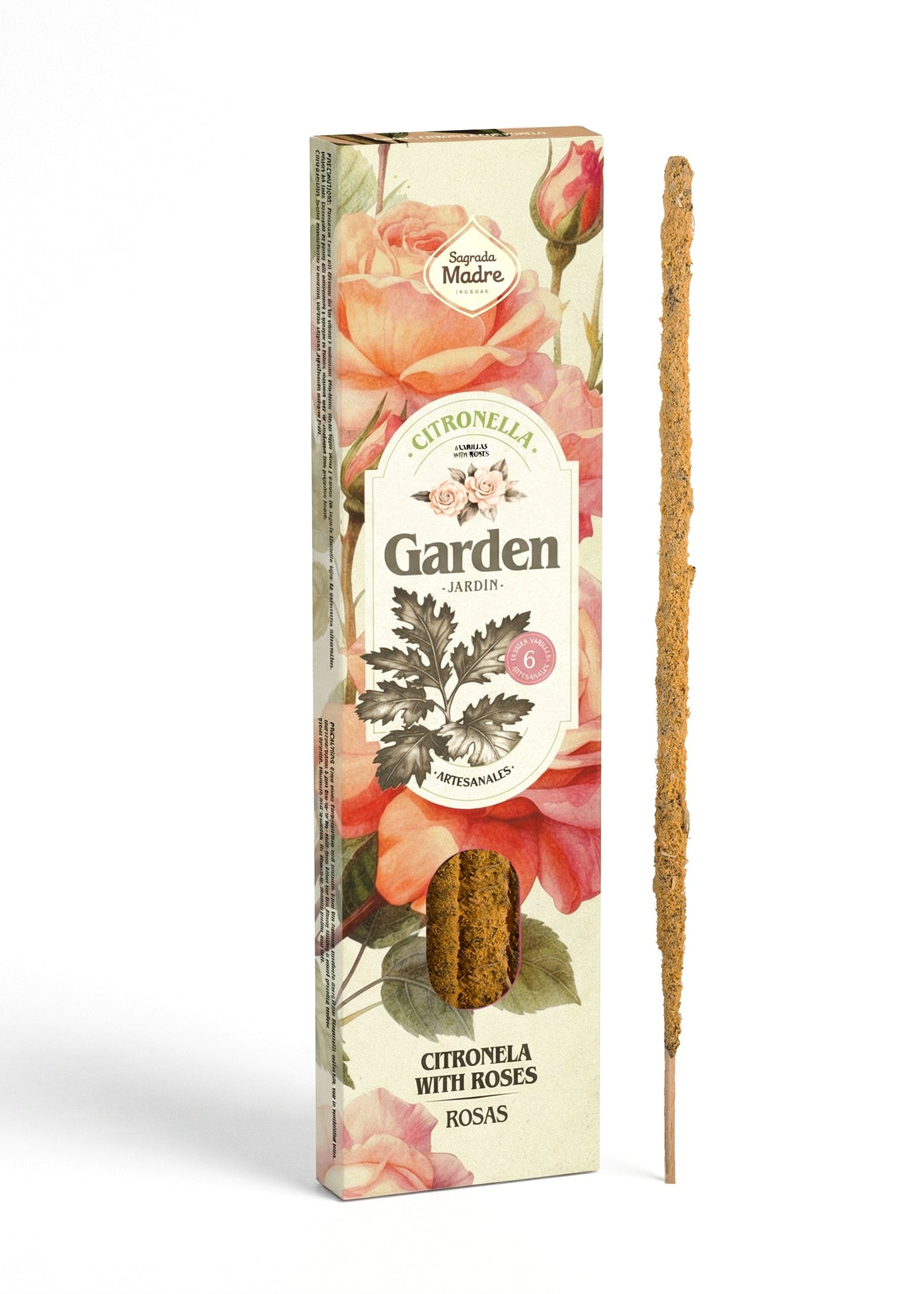 Citronela con Rosas Rökelse – Garden | Sagrada Madre