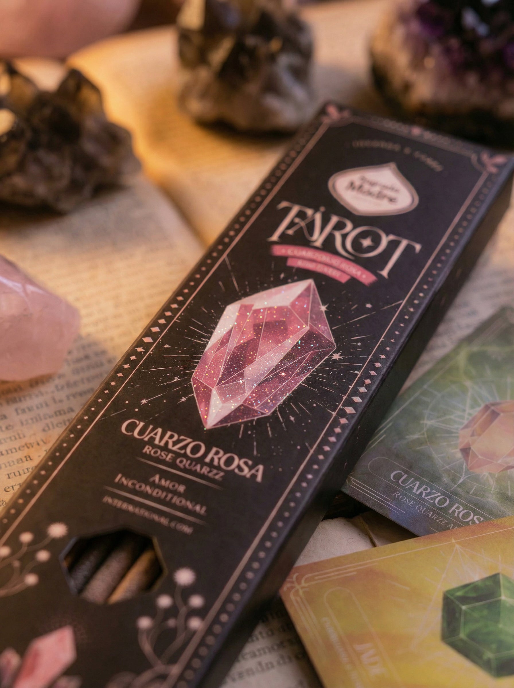 Tarot Gemas Rökelse – Rosenkvarts | Villkorslös Kärlek & Emotionell Läkning