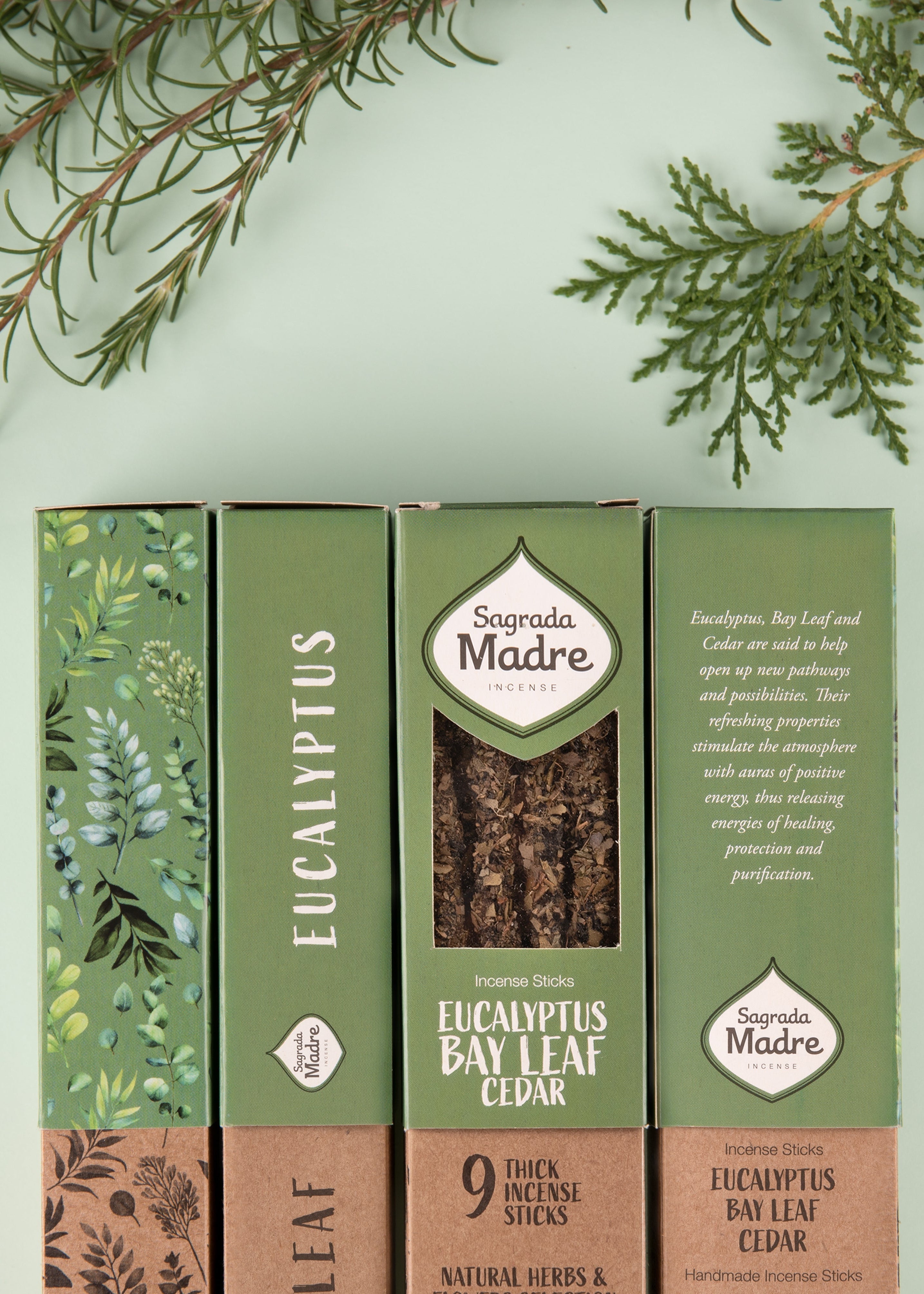 Eukalyptus, Ceder, Lagerblad & Frankincense rökelse