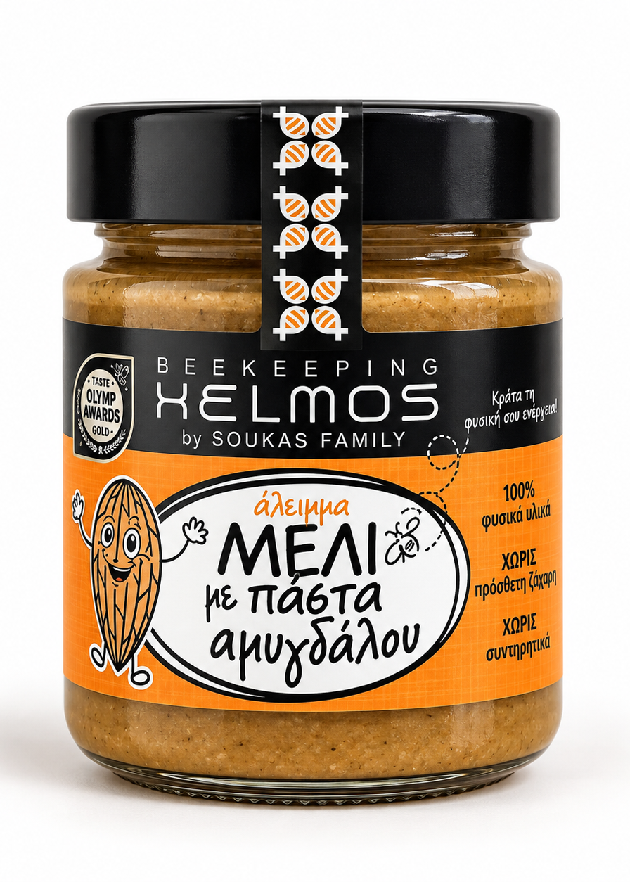 Honung med mandel 300 g – Helmos