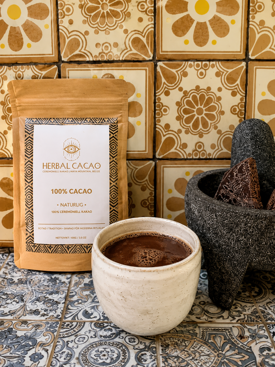 100% Ceremoniell Kakao – Naturlig | Maya Mountain, Belize | 100 g