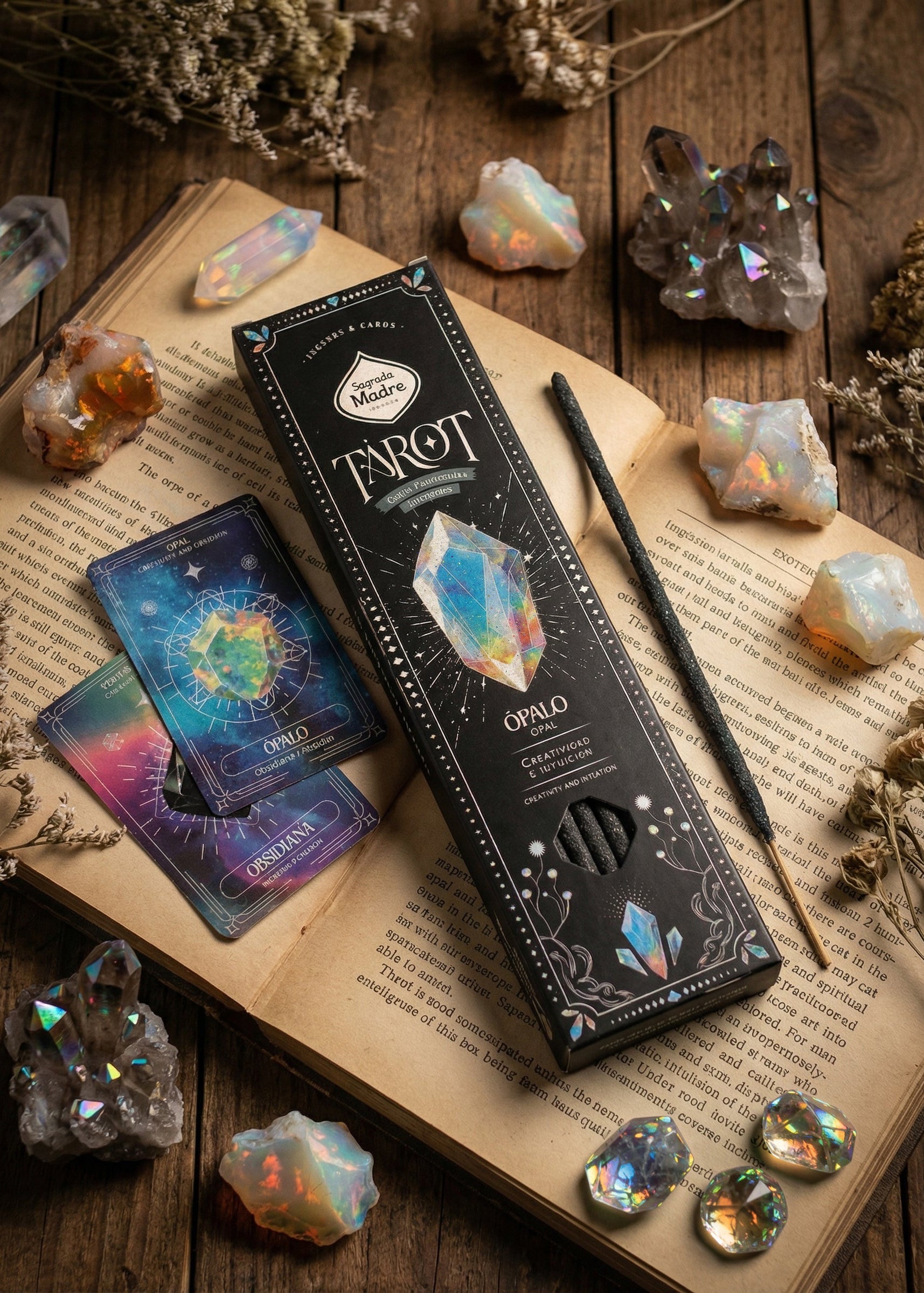 Tarot Gemas Rökelse – Opal | Kreativitet & Intuition