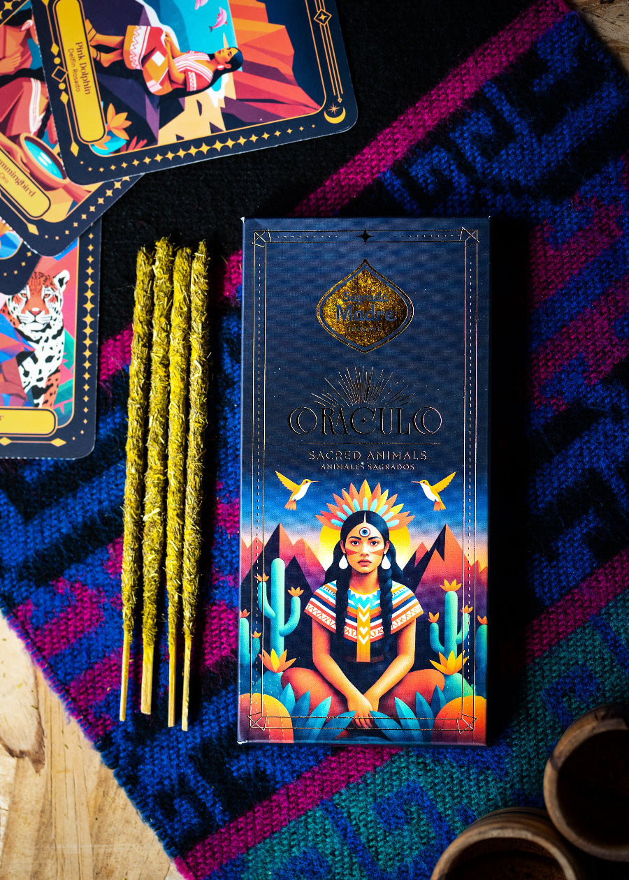 Oracle Sacred Animals Rökelse – Jasmin, Ros & Citron | Sagrada Madre