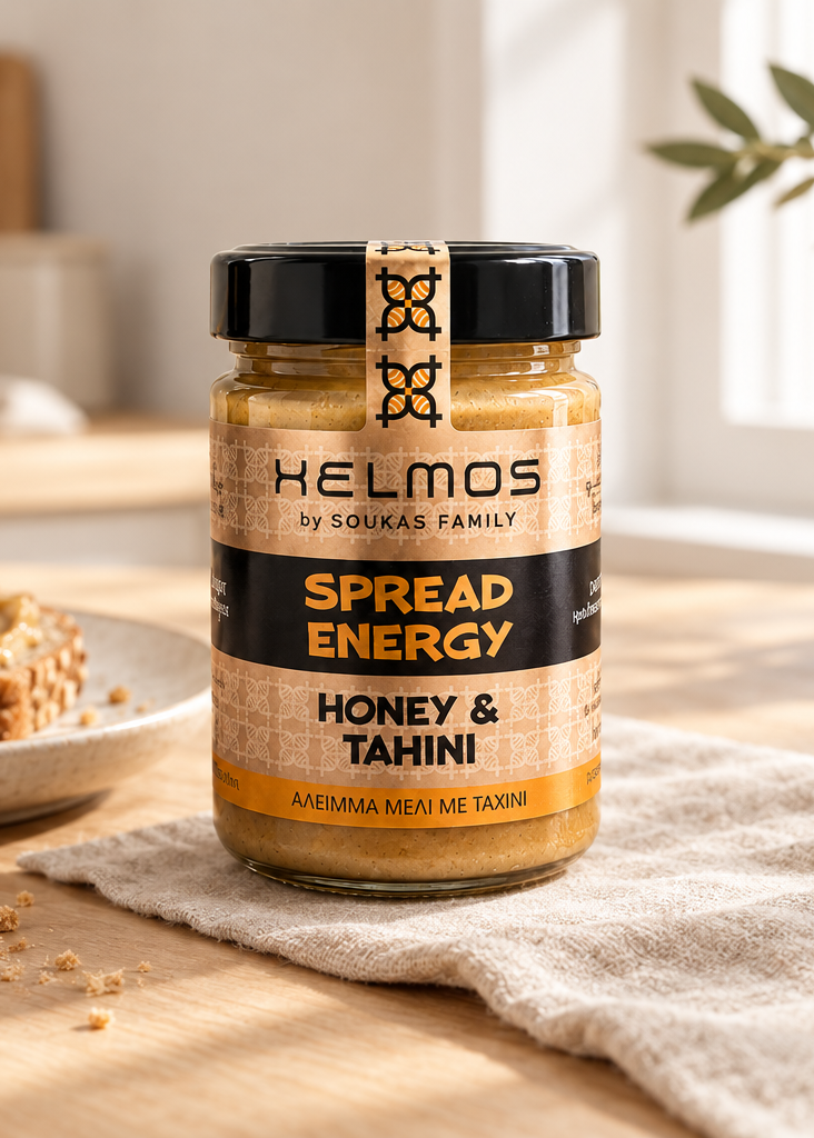 Honung med tahini 420 g – Helmos