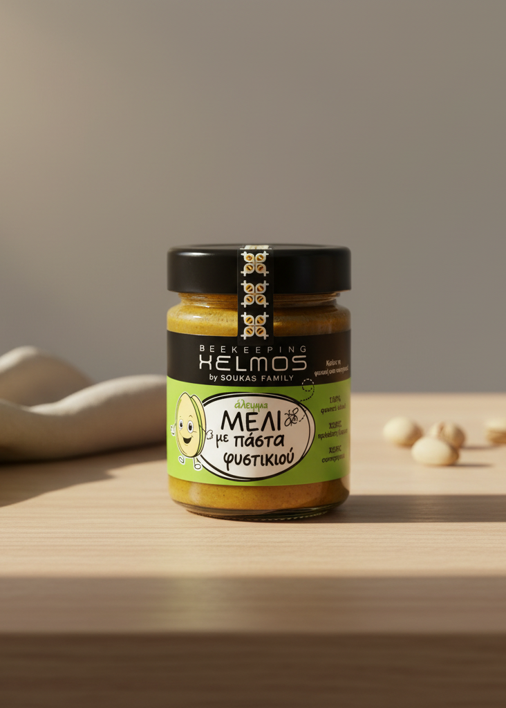 Honung med pistage 300 g – Helmos